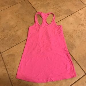Lululemon pink razor back tank