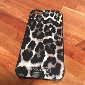 Coach iPhone 5 case leopard