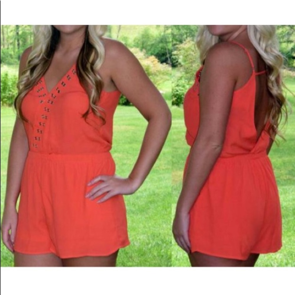 NEW Orange Romper