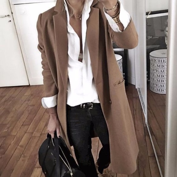 zara longline coat