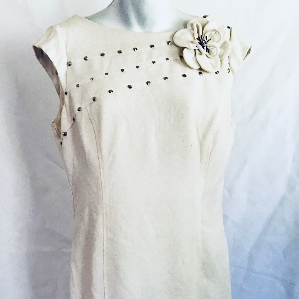 Sandra Darren Sz8 Ivory Dress
