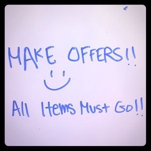 ALL ITEMS MUST GO!!!