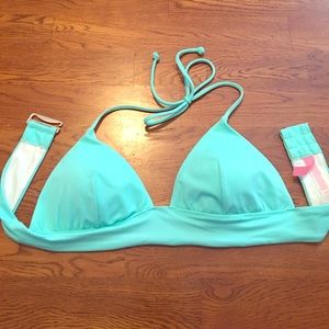 Victoria's Secret blue bathing suit top