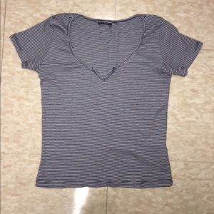 Brandy Melville Striped Crop Top