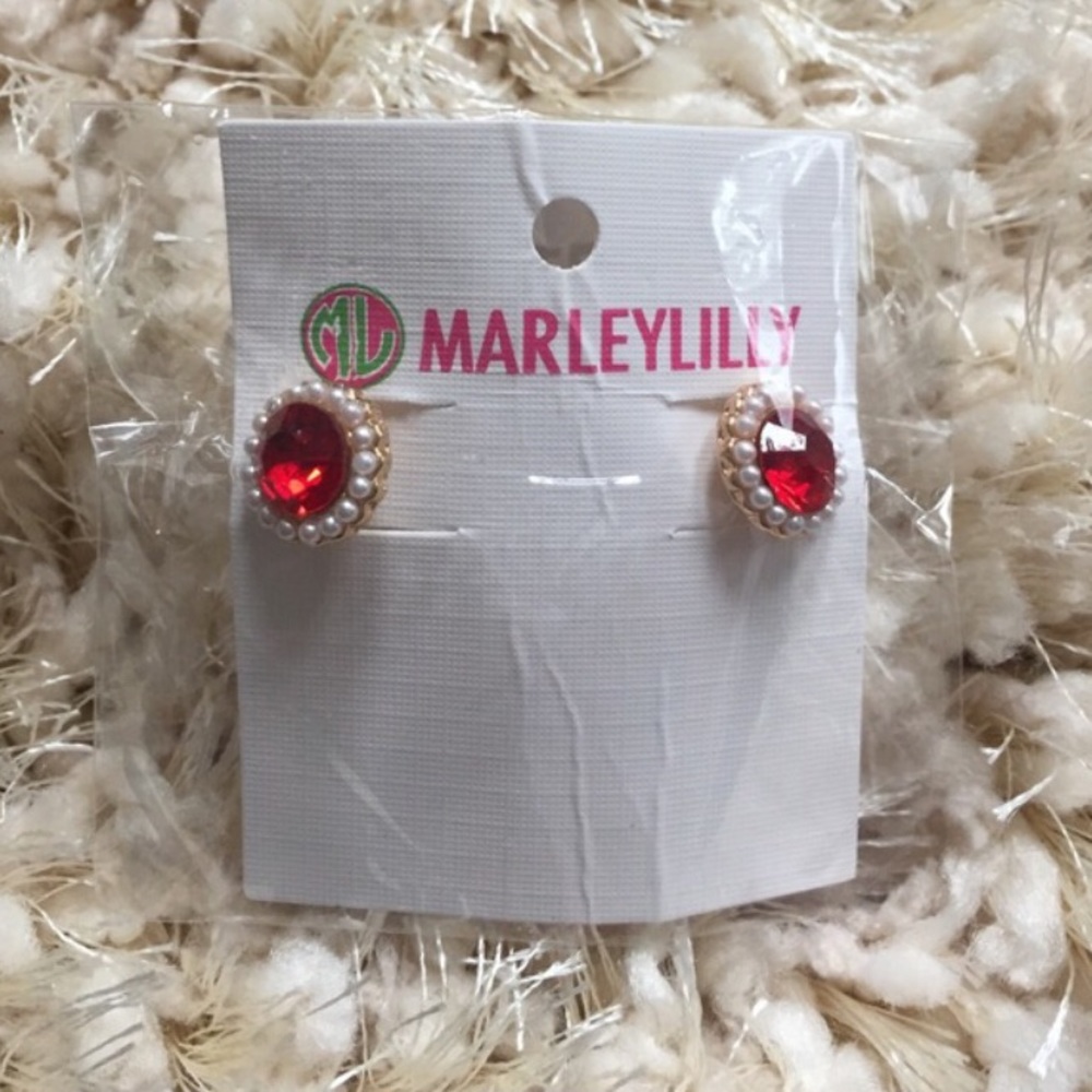 Ruby earrings