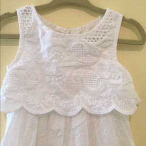 Long White Eyelet Sundress