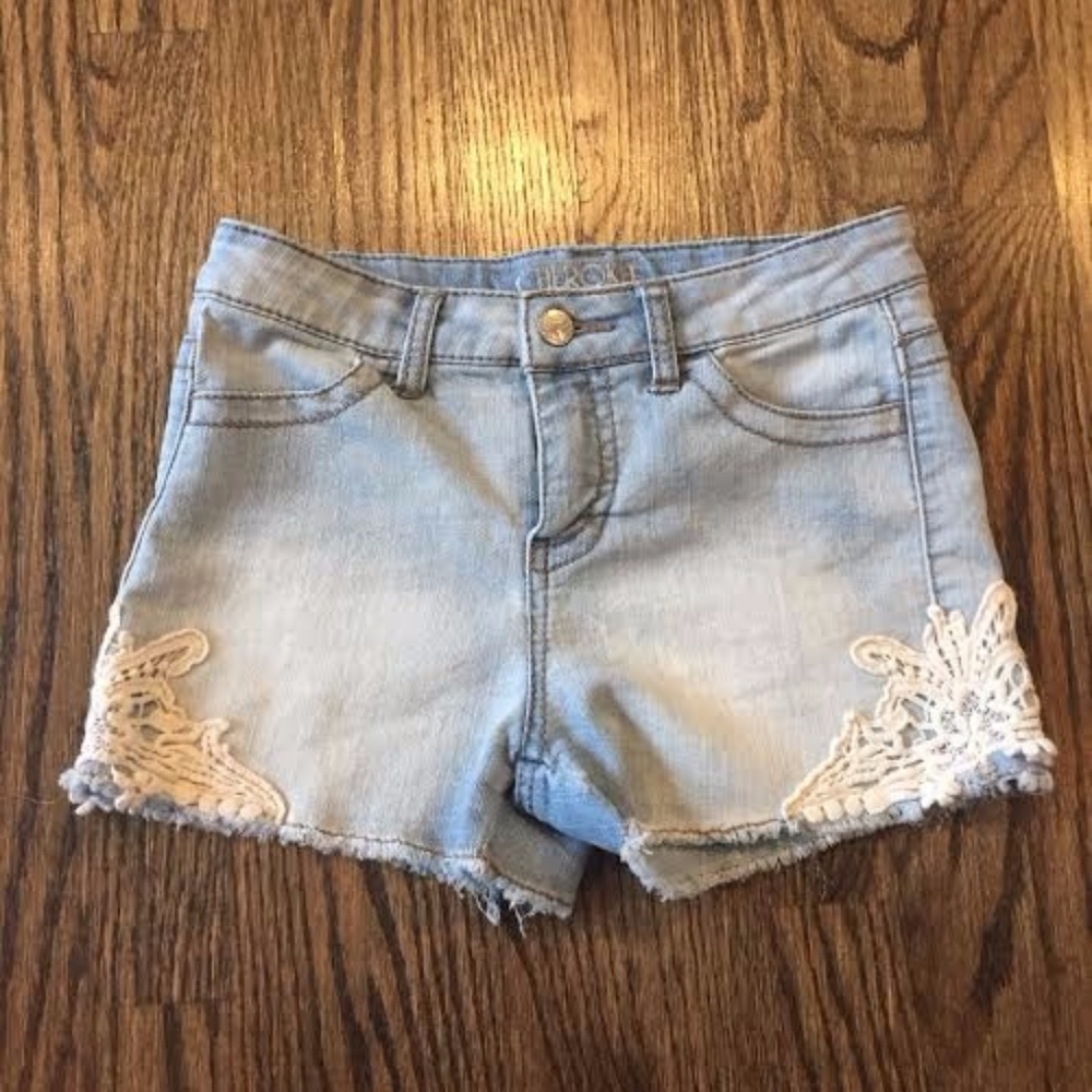 Cherokee Denim and Lace Shorts