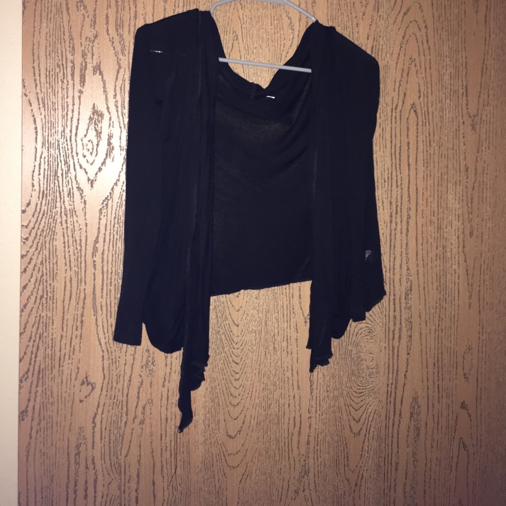 Thin black sweater
