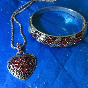 Brighton Red Voyage Necklace & Bracelet