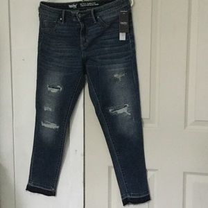 Distressed jeans