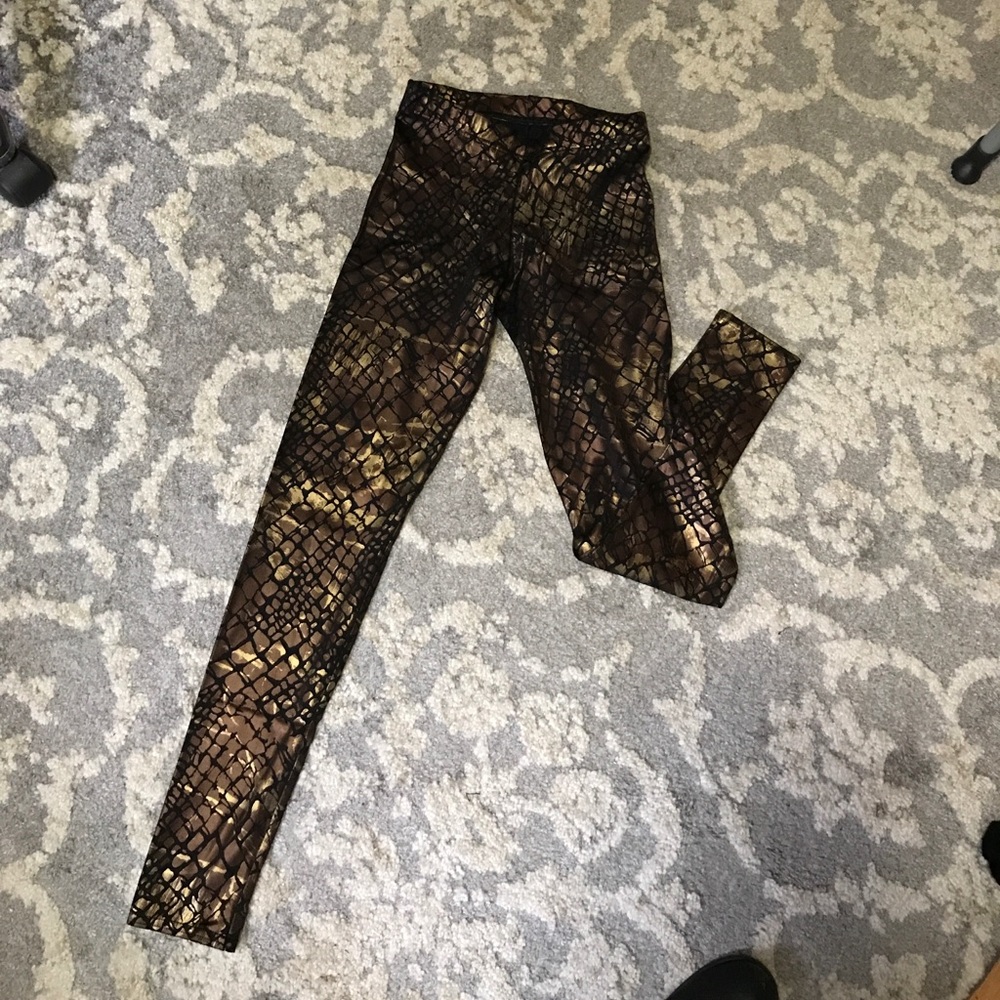 Blackmilk snakeskin print leggings