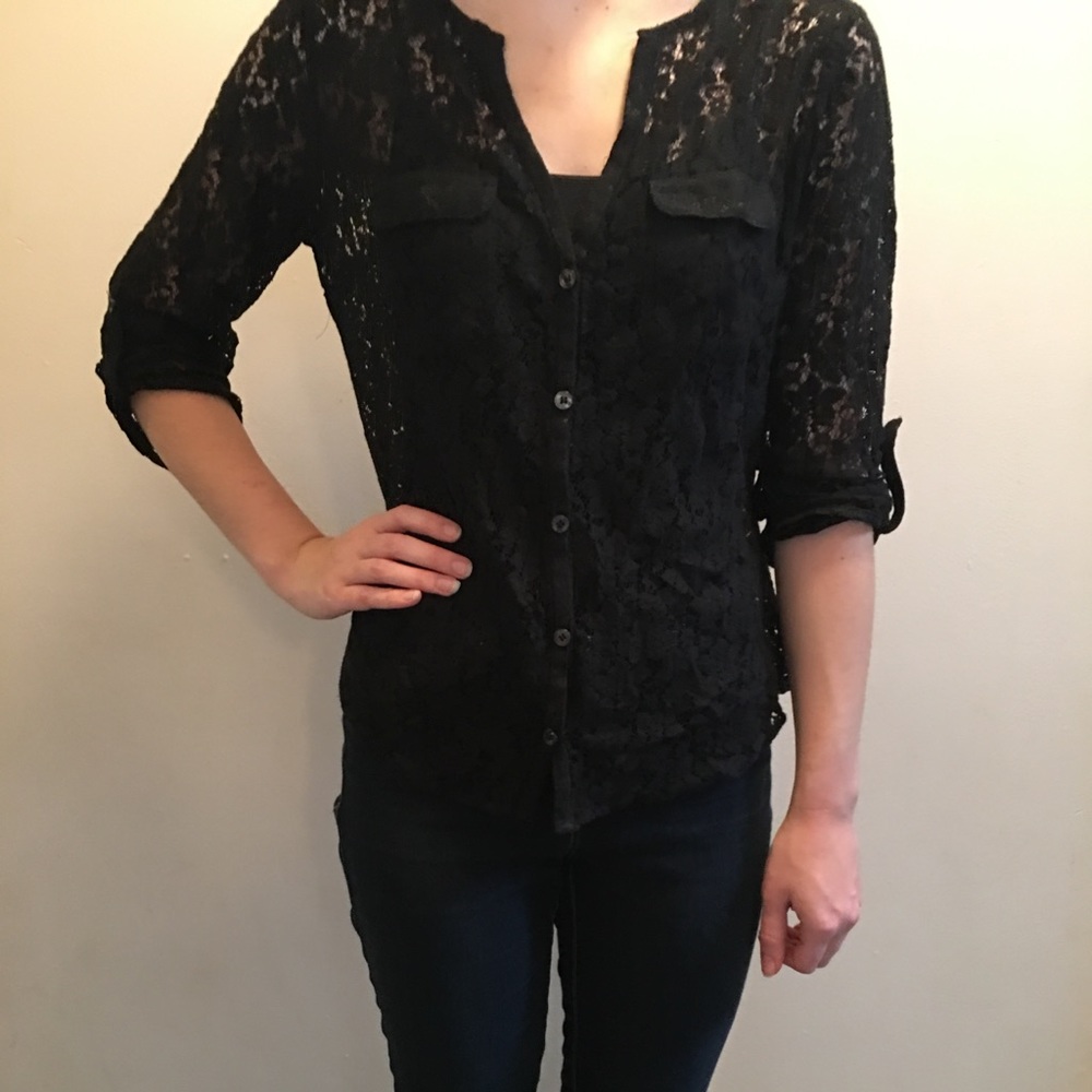 New York & Co. Lace Top