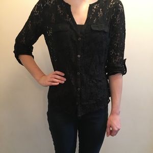 New York & Co. Lace Top