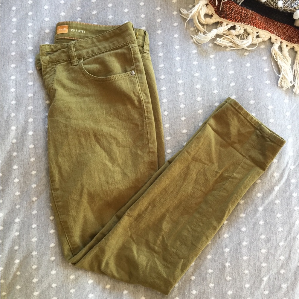 pilcro green pants