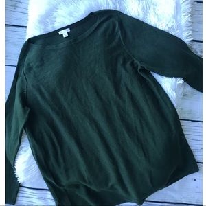 J. Jill Hunter Green Sweater Petite Large