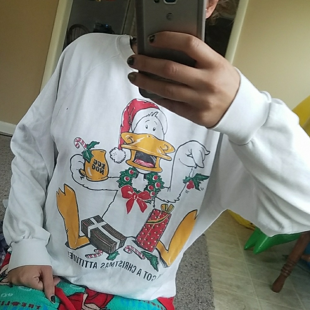"Ugly" Christmas duck sweater
