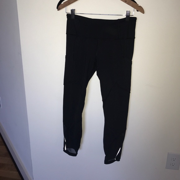 lululemon athletica Pants - lululemon black tights size 8 worn once