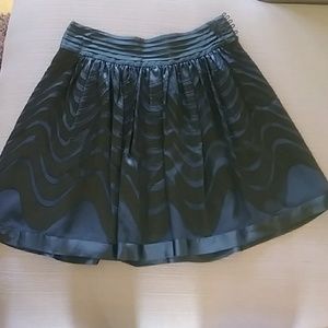 BCBGMaxazria  Black Silk Skirt