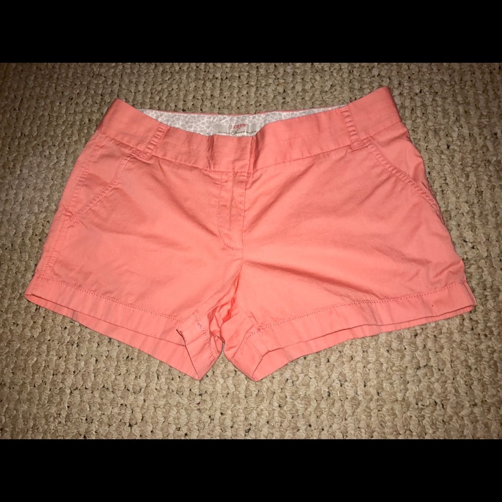 Peach J.Crew 4” Chino Shorts