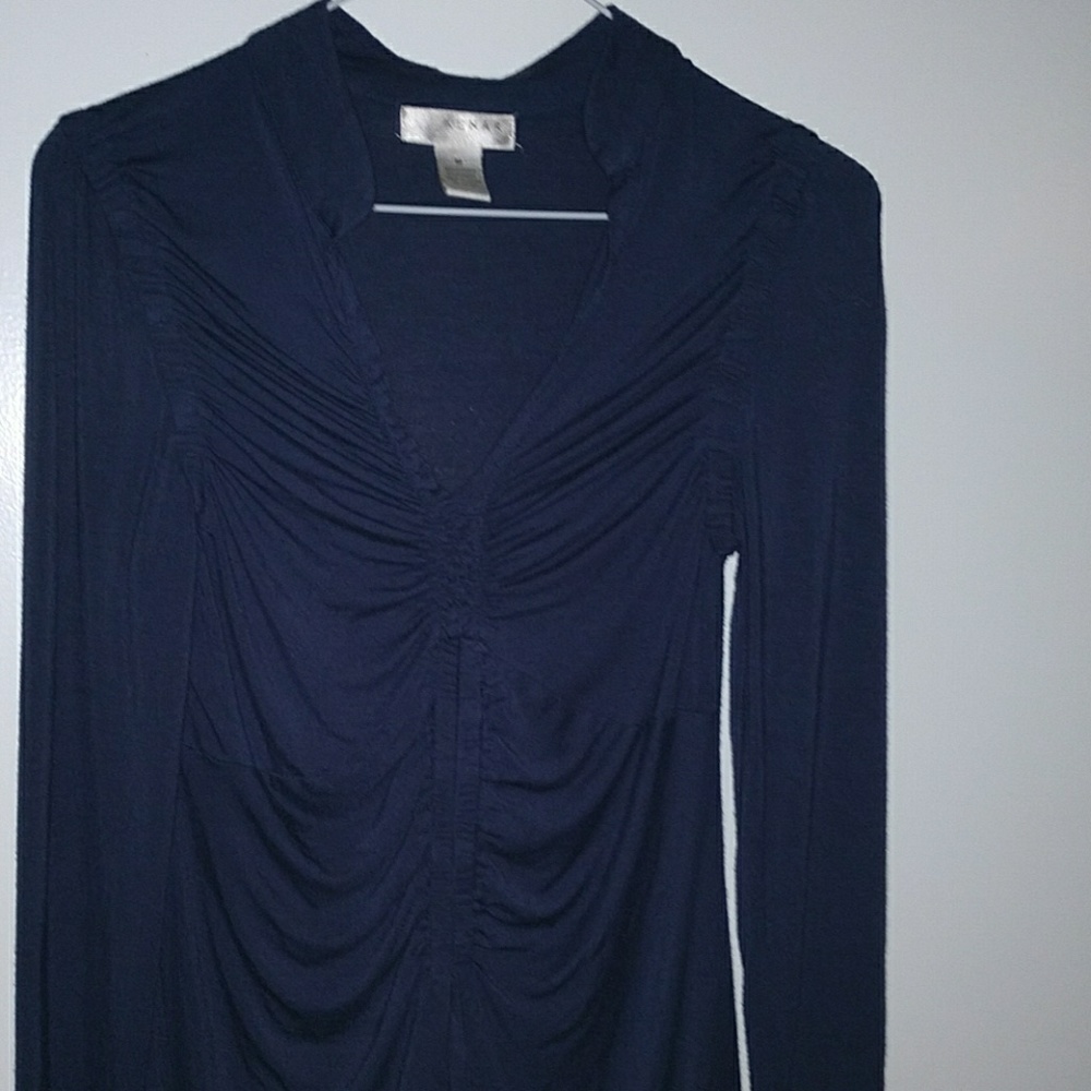 Navy blue KENAR long sleeve shirt