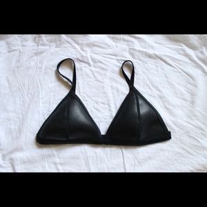 Black TRIANGL neoprene swim top size M