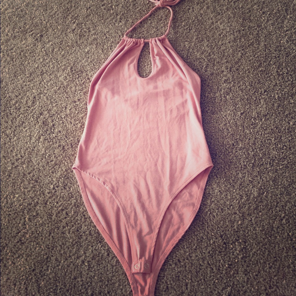 Pink bodysuit!