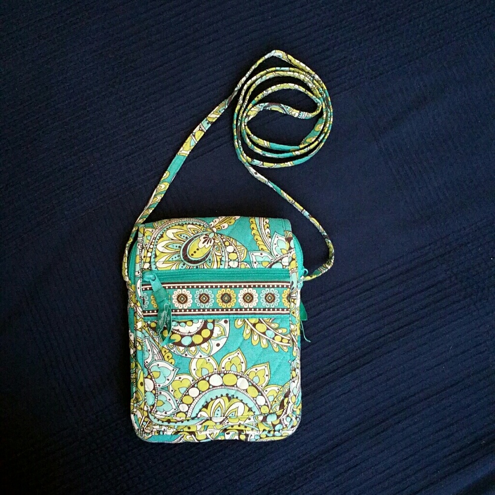 🍁 Vera Bradley Mini Hipster - Peacock (Retired)