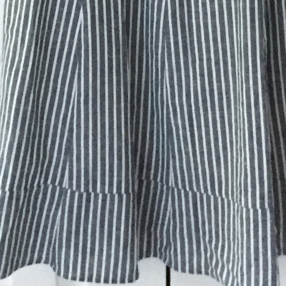 Womens grey and white striped dress - Picture 4 of 4
