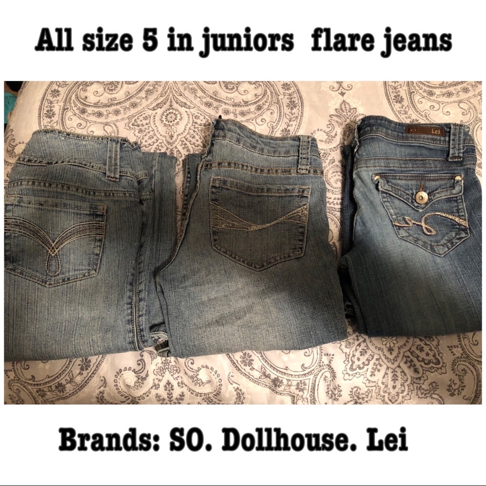3 pair of jeans