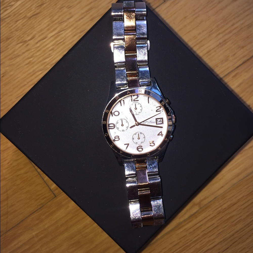 Marc by Marc Jacobs Silver and Rose Gold Watch
