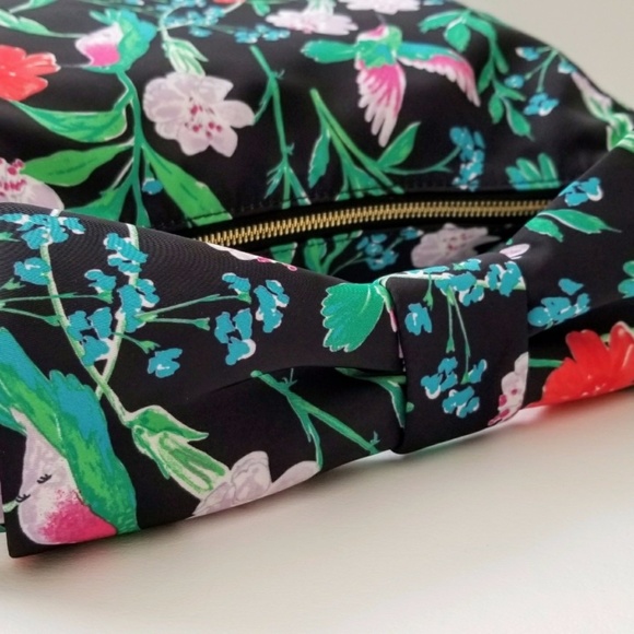 NEW Kate Spade Floral Bird Garden Pattern Hobo Bag - Picture 3 of 8