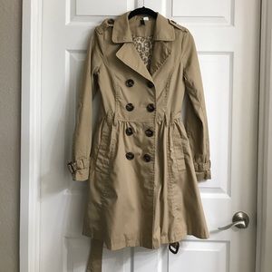 H&M Trench Coat khaki sz 4
