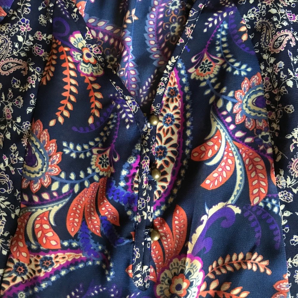 Chaps V-neck Pattern Tunic - Picture 7 of 8