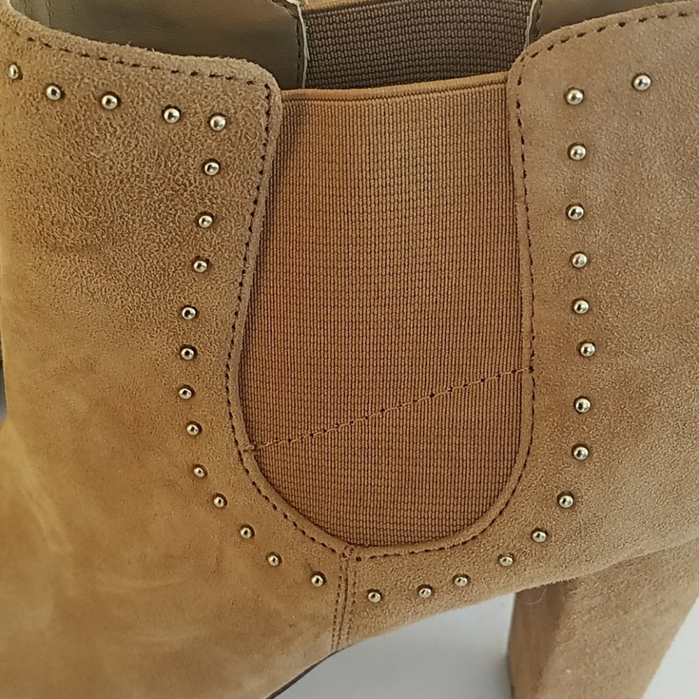 Ralph Lauren Suede Stud Detail Block Heel size 10 - Picture 3 of 5