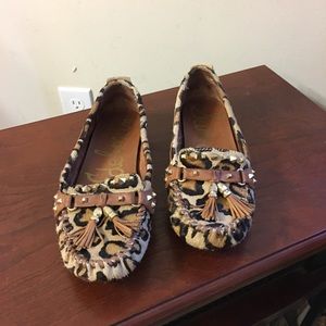 Sam Edelman leopard print moccasins