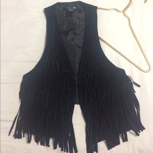 Fringed vest