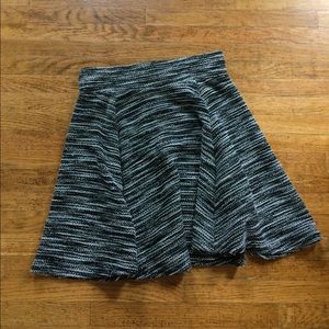 Black and White Mini Skirt