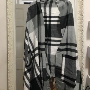 Plaid Cape perfect for Fall!