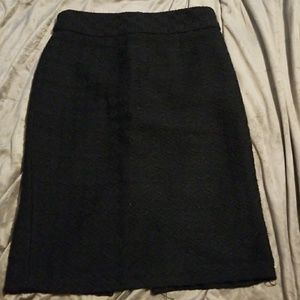 Black pencil skirt