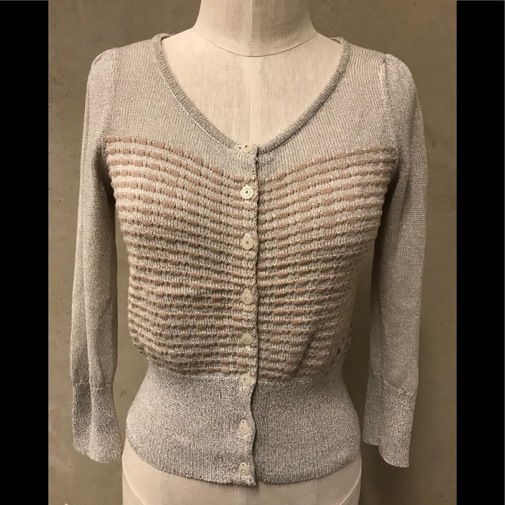 Anthropologie Diamond Dust Cardigan