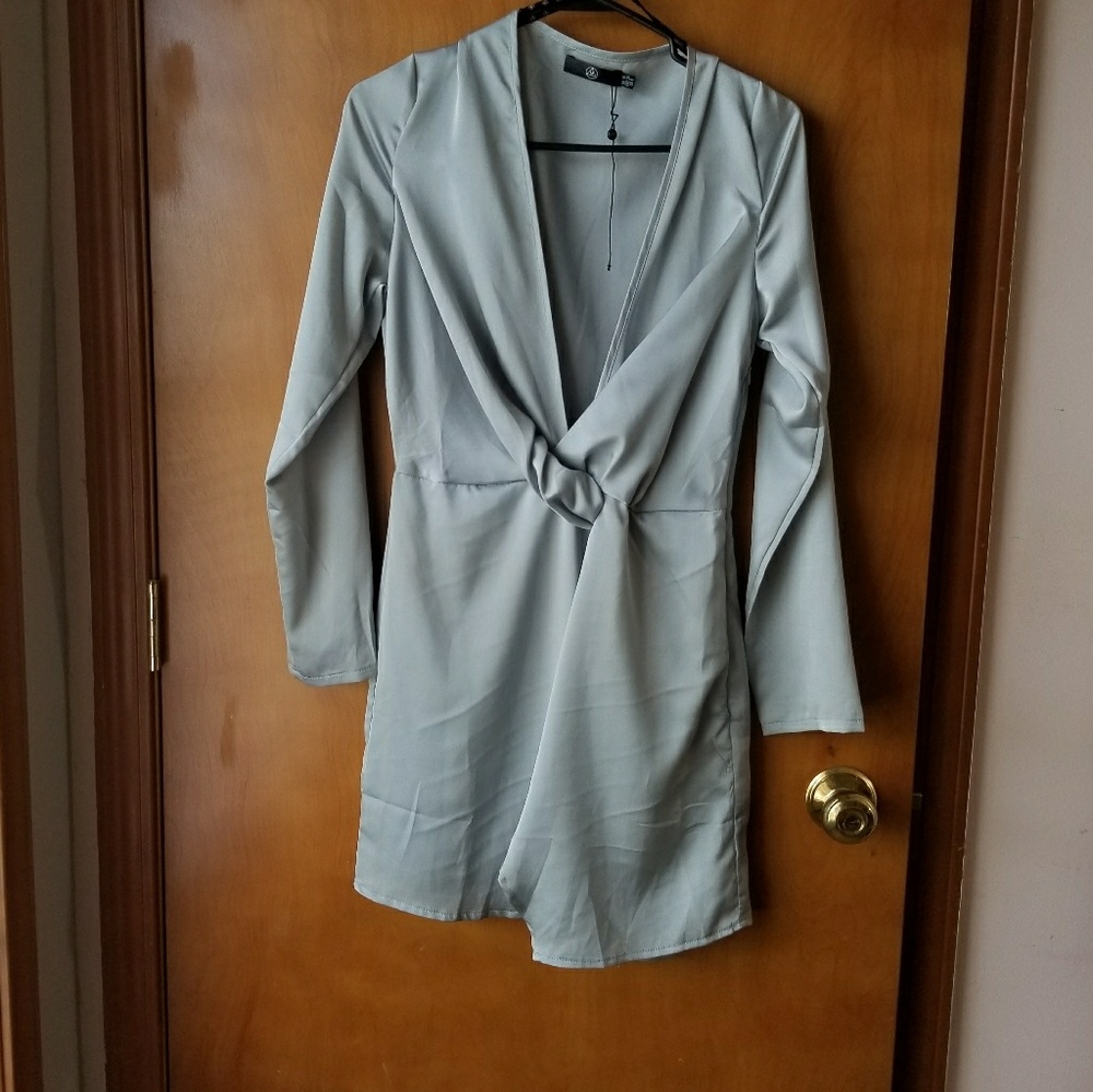 Gray Satin dress