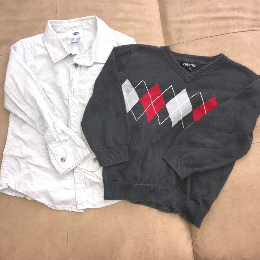 Boys Shirt/Sweater Bundle. Size 4T-5T!