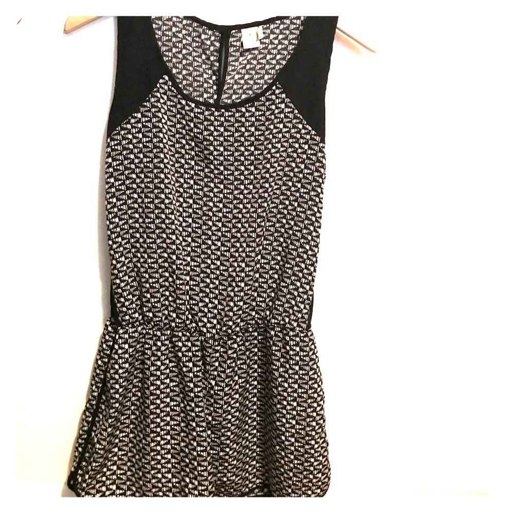 Paper Crane black and white Romper