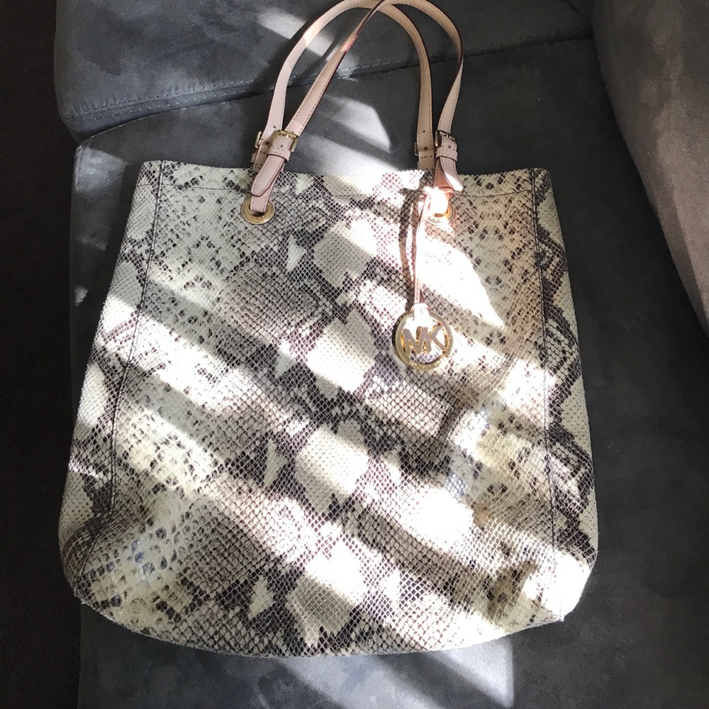 Michael Kors snake skin bag