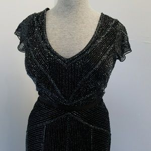 Black Beaded Gown