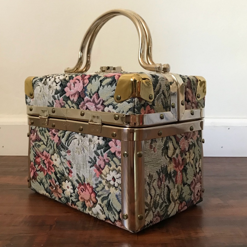 Delill Box Purse ☕️ Train Case Vintage NWOT