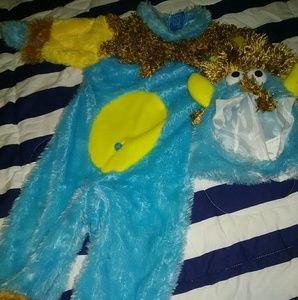 Blue monster halloween costume 6-12m