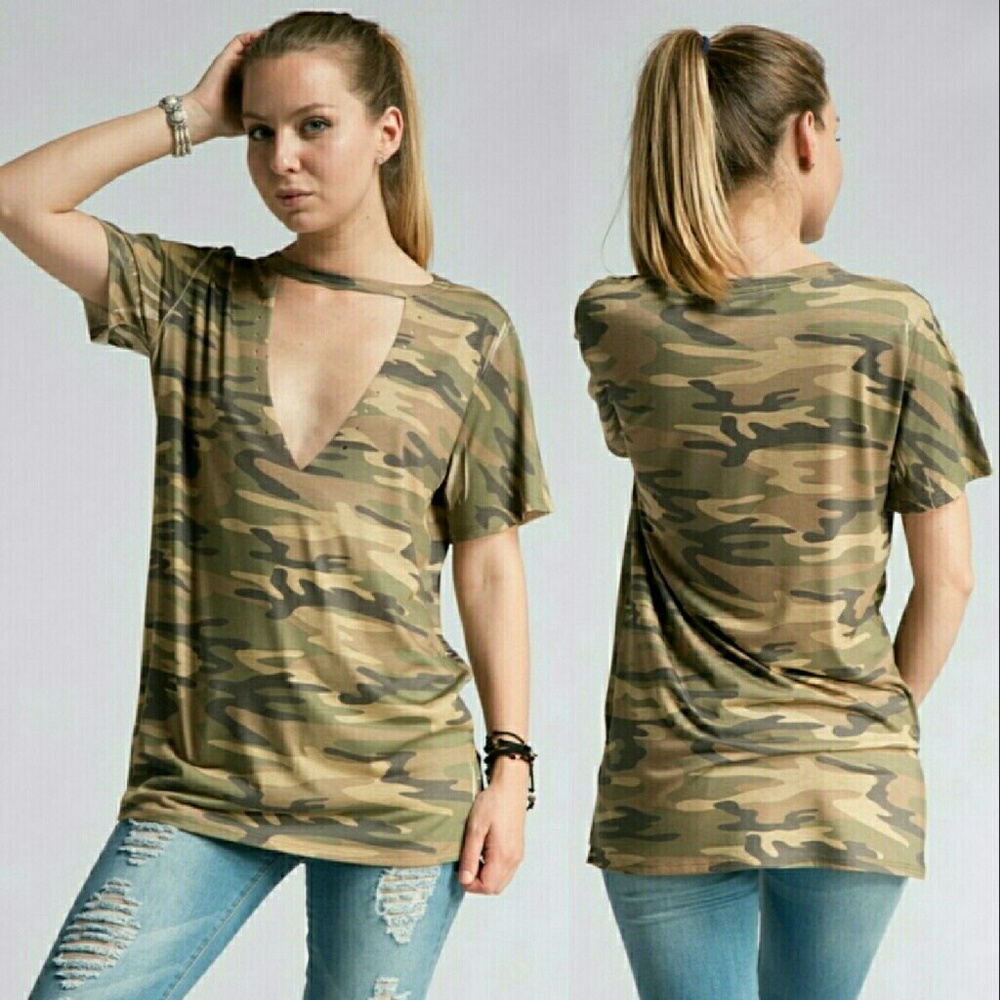 💕Host Pick 💕camouflage tee