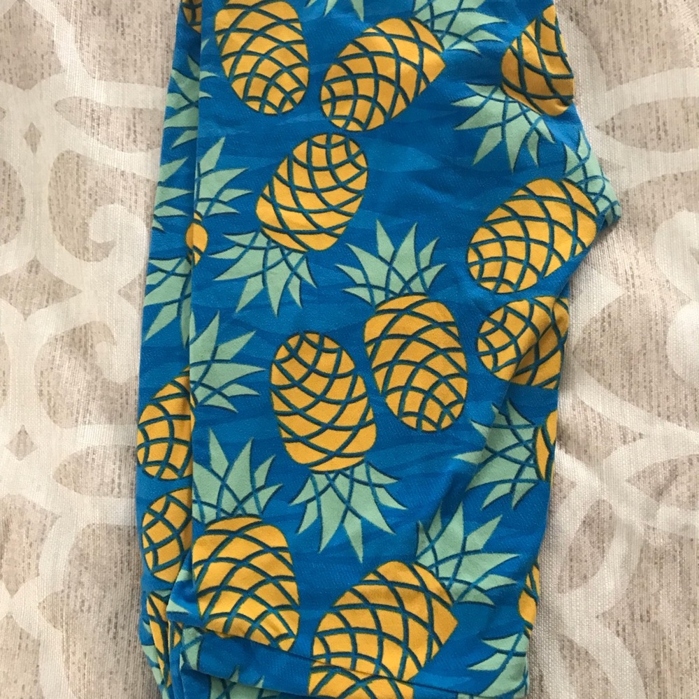 TC lularoe pineapple unicorn leggings