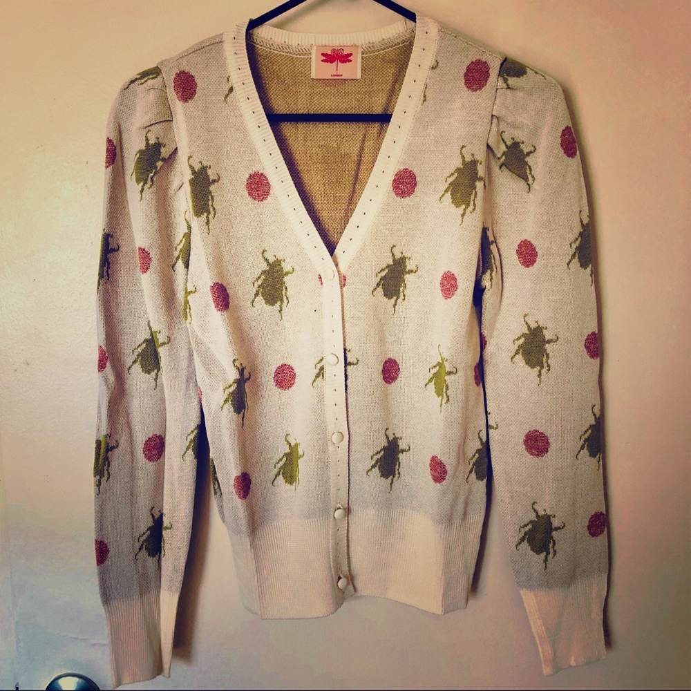 New! British Brand Orion London Ivory Cardigan